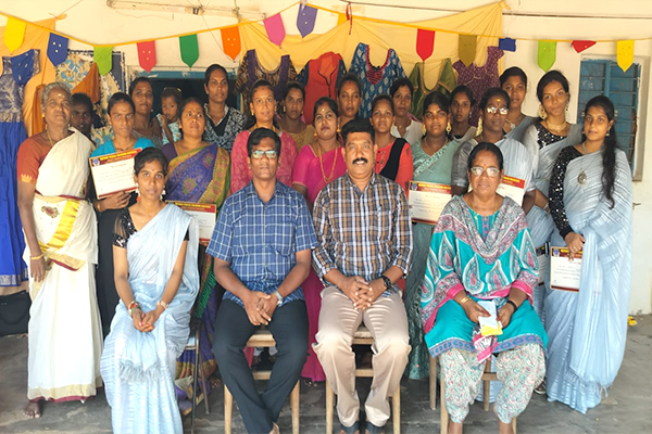 Helping Women achieve dignity through stitching